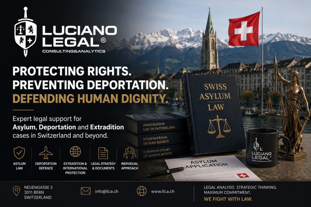 Asylum lawyer in Switzerland providing legal defence against deportation and extradition